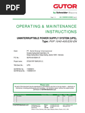 Manual Book UPS