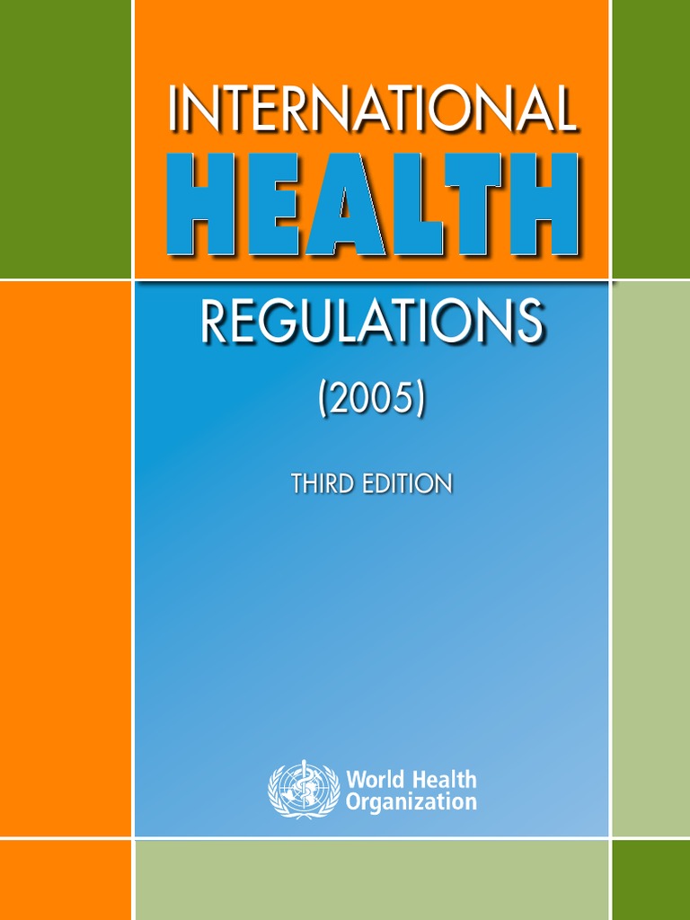 International Health Regulation 2005 3rd Edition PDF World Health
