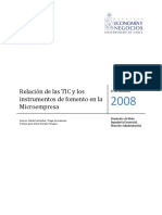 Relacion de Las TIC y Los Instrumentos de Fomeneto en La Microempresa PDF