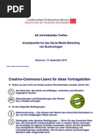 Ansatzpunkte für das Social Media Marketing von Buchverlagen