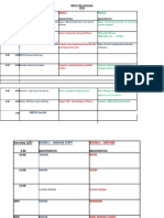 MFCA Clinic Schedule 2018