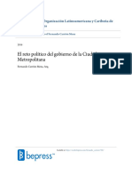 El Reto Político Del Gobierno de La Ciudad Metropolitana - Fernando Carrión (1) - Stamped PDF