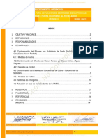 Plan Emergencia para Actuacion Derrames Sustancias Peligrosas y Riles Fuera de Diseño Al Rio Blanco