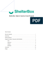 ShelterBox Grant Proposal