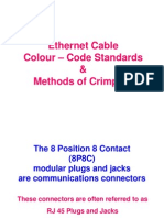 Ethernet Cable Colour - Code Standards & Methods of Crimping