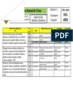 CRONOGRAMA HISTORIA  4°_ABRIL 2018