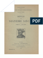 Revue Du Seizième Siècle - T. 5, Fasc. 3-4, 1917-1918 PDF