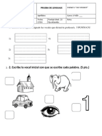 Prueba Las Vocales