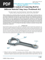 Design and Analysis of Connecting Rod For Different Material Using Ansys Workbench 16.2