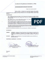 Reglamento General para Optar El Título de Arquitecto-Modalidad Tesis PDF