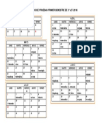 Calendario de Pruebas Semestral 2018