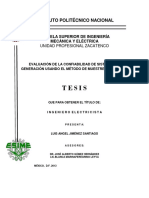 Evaluación de La Confiabilidad de Sistemas de Generación Usando El Método de Muestreo de Estado