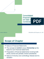 Consolidated Financial Statements: On Date of Business Combination