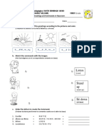 Quiz 1 - Greetings and Commands