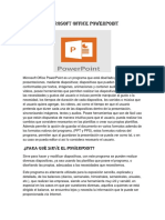 Microsoft Office PowerPoint Es Un Programa Que Está Diseñado para Realizar Presentaciones
