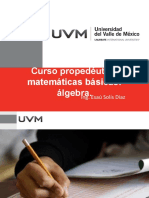 Curso básicas matemáticas álgebra