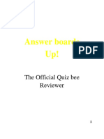 Answer Boards Up!: The Official Quiz Bee Reviewer