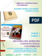 Historia Del Derecho Constitucional Colombiano.(Presentacion 1).2015 Estudiantes