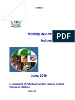 Monthly Review On Price Indices: Government of Pakistan Statistics Division Federal Bureau of Statistics