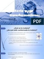 Transformaciones de la materia