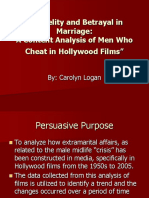 Infidelity and Betrayal in Marriage: A Content Analysis of Men Who Cheat in Hollywood Films