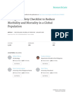 A Surgical Safety Checklist to Reduce Morbidity and Mortality in a Global Population