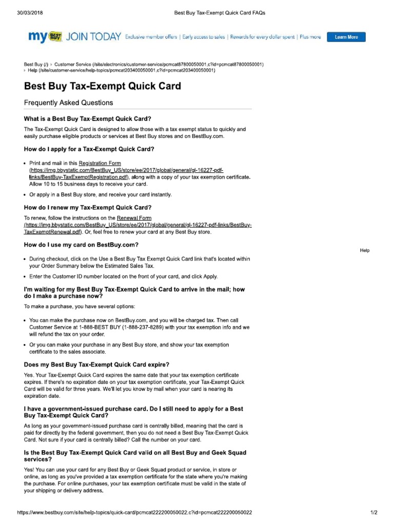 Tax Exempt Bestbuy PDF