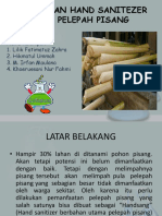 Pembuatan Hand Sanitezer Dari Pelepah Pisang