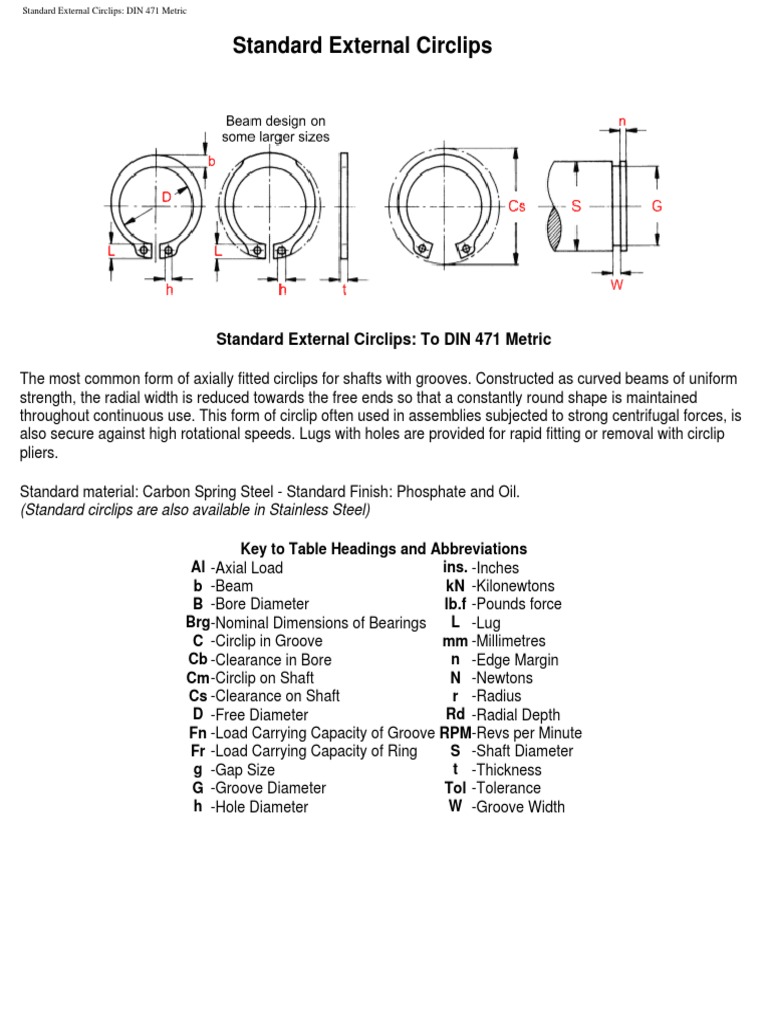 din471extcirclips.pdf Machines Mechanical Engineering