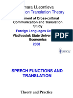 Speech Functions and Translation