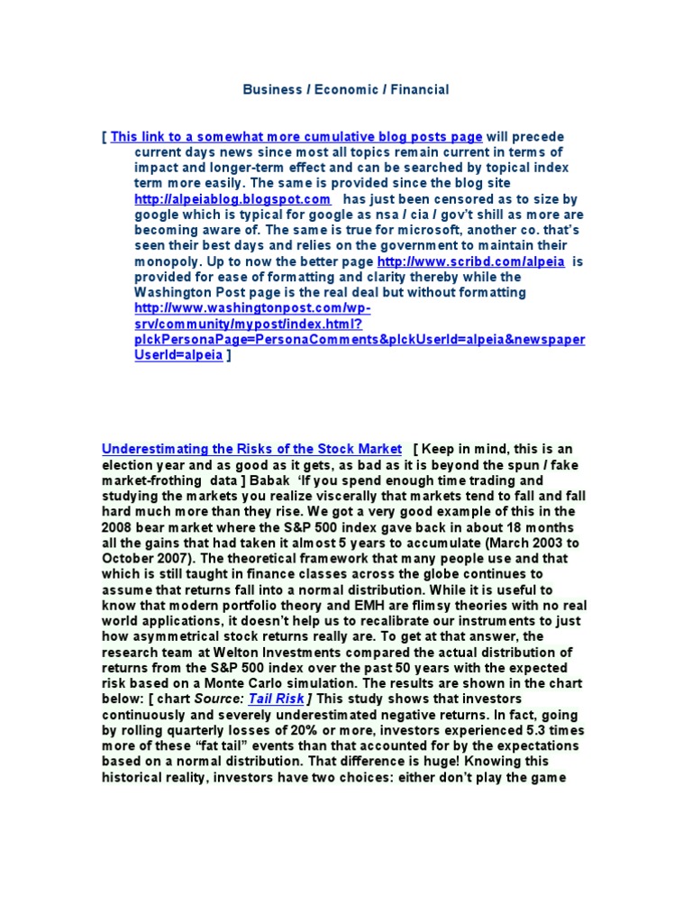 September 15, 2010 Posts | PDF | Stock Market | Recession
