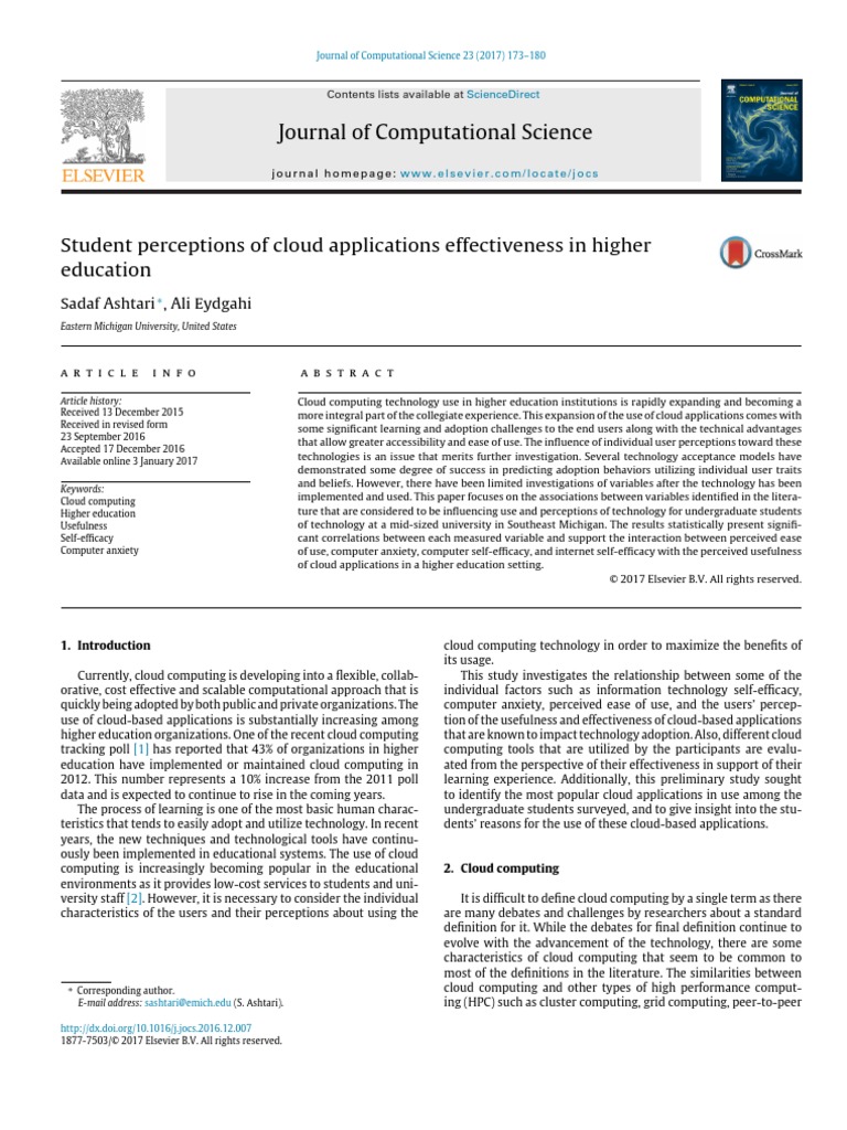 Student Perceptions of Cloud Applications Effectiveness in Higher ...