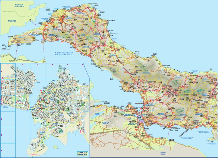 North Evia Chalkida Map | PDF