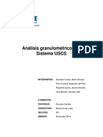 Informe de Análisis Granulométrico Con Sistema USCS