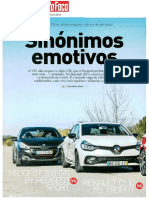 RENAULT CLIO R.S. TROPHY FRENTE AO PEUGEOT 208 GTi E VW POLO GTI NA "AUTO FOCO"