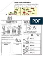 Revisão Para Avaliação de Matemática 