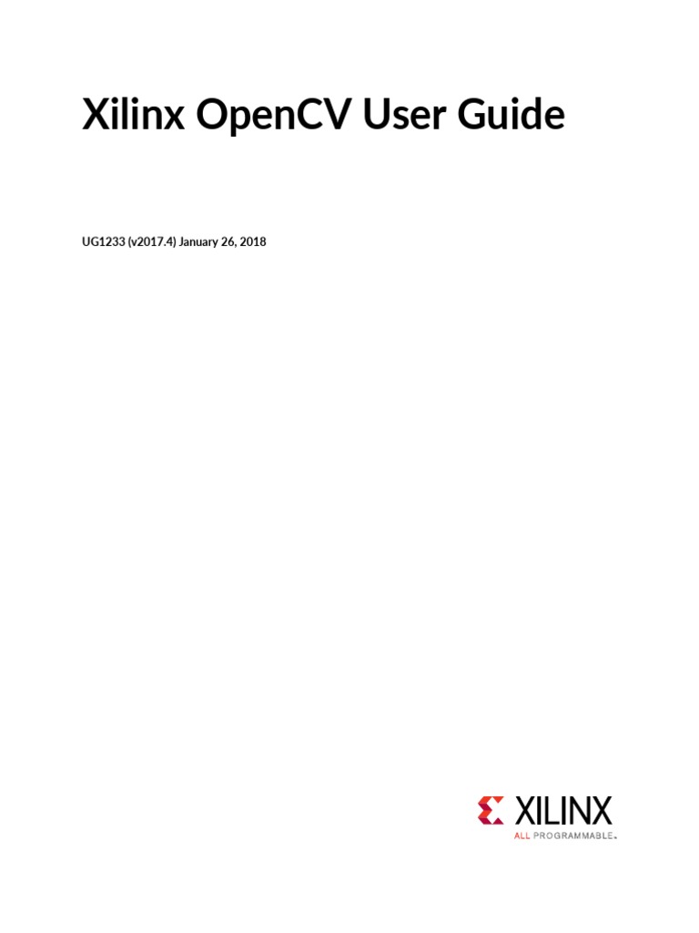 Ug1233 Xilinx Opencv User Guide PDF | PDF | Library (Computing ...