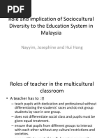 Role and Implication of Sociocultural Diversity to The