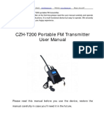 Czh-t200 User Manual Fm TX