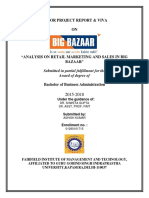 Major Project Report & Viva ON: Submitted in Partial Fulfillment For The Award of Degree of