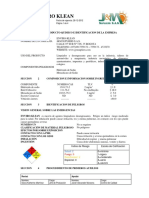 Hoja de Seguridad Enviro-Klean