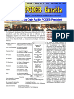 PCDEB Gazette Vol 1 Issue 1
