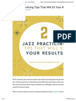 2 Jazz Practicing Tips 