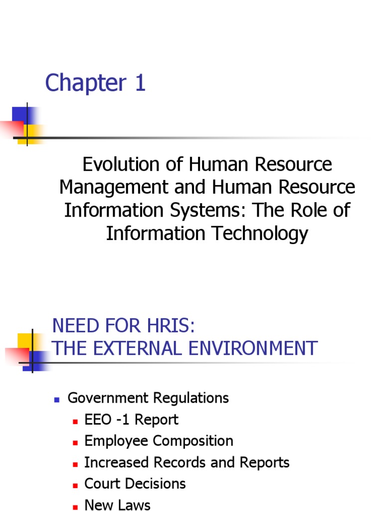 CH 1 | PDF | Information System | Human Resource Management