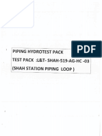 Sample Test Pack - Piping Hydrotest