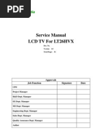 Olevia LT26HVX LCD TV Service Manual