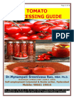 Tomato Processing Guide by Mynampati Sreenivasa Rao