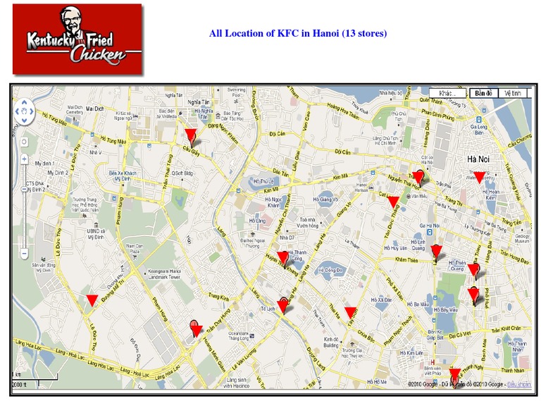 KFC Locations in Hanoi: 13 Stores | PDF