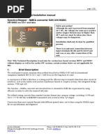 Technical Description/Installation Manual Synchro/Stepper - NMEA Converter S2N U/N 9028C