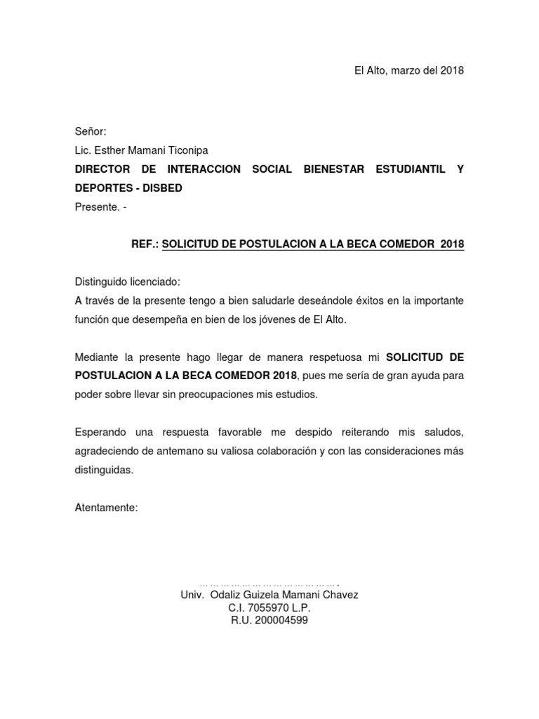 solicitud 2018 | Universidad | Gobierno